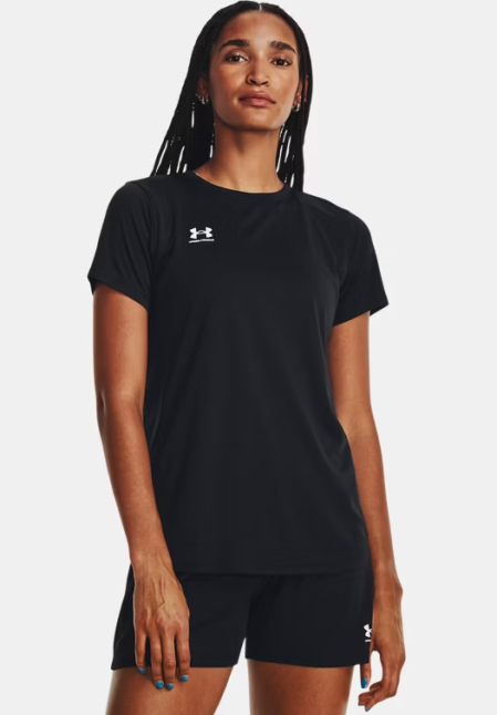 Camiseta de manga corta UA Challenger Training para mujer