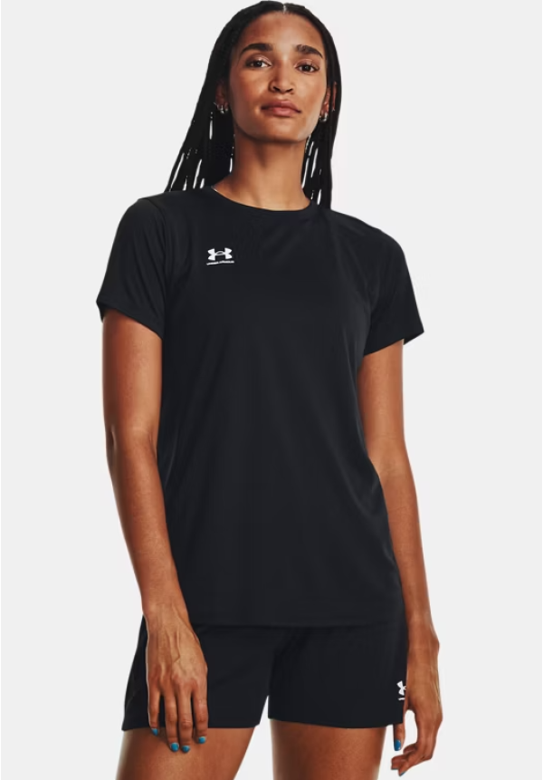 Camiseta de manga corta UA Challenger Training para mujer