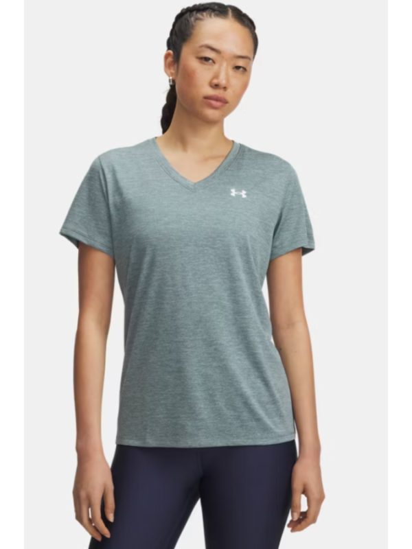 Camiseta de manga corta UA Tech™ Twist V-Neck para mujer