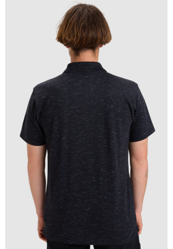 Stretch Polo Shirt in Black