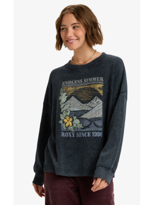 Eastside Midweight - Camiseta con lavado vintage para mujer