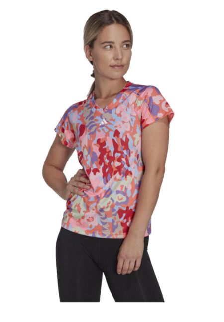 Camiseta Adidas Cuello Pico Mujer HR3046