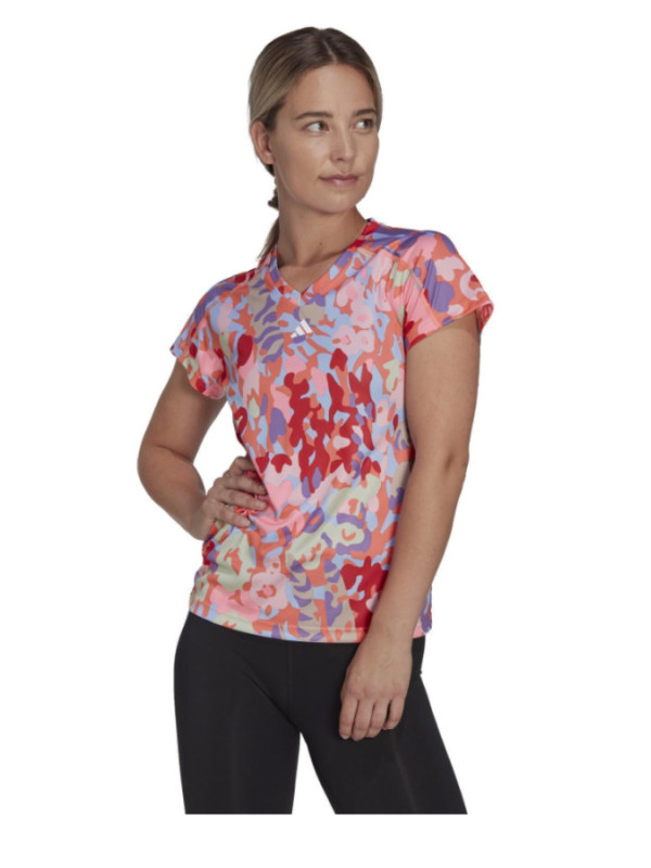 Camiseta Adidas Cuello Pico Mujer HR3046