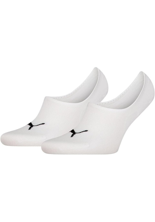 Puma Puma - Calcetines unisex de corte alto 2P, color blanco