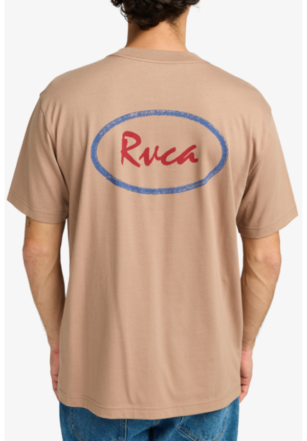 RVCA Logo - Camiseta de manga corta para Hombre Sonora Brown