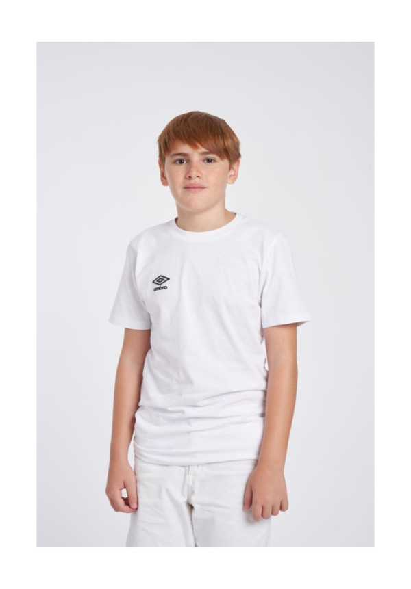 Camiseta Umbro Wardrobe Small Logo White Junior