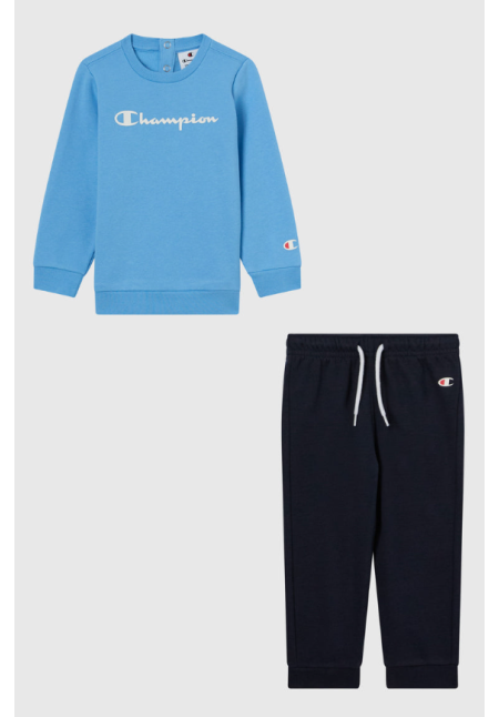 Chándal Cuello Redondo Con Interior Afelpado Icons Bebé Azul claro