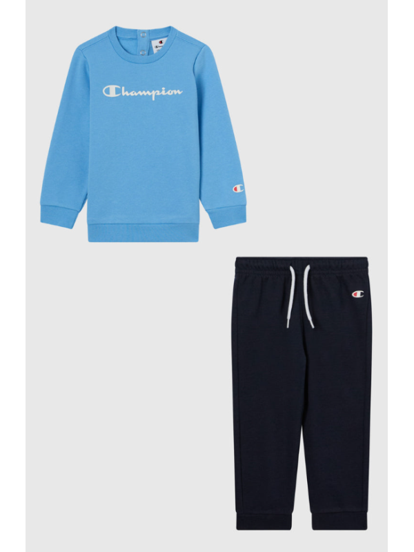 Chándal Cuello Redondo Con Interior Afelpado Icons Bebé Azul claro