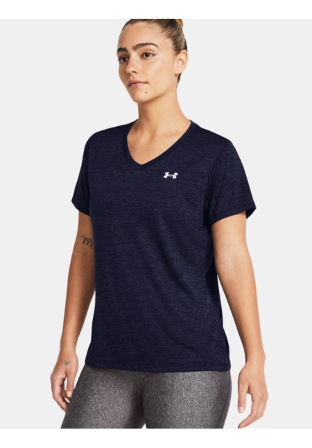 Camiseta de manga corta UA Tech™ Twist V-Neck para mujer