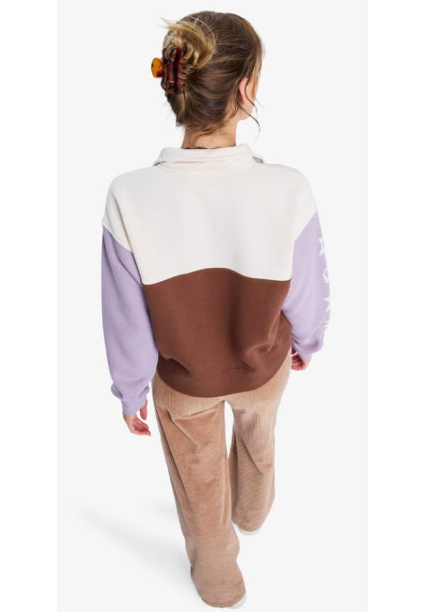 View Point Block - Sudadera con cremallera y bloques de color para mujer