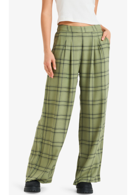 Great Influence - Pantalón holgado de franela para mujer
