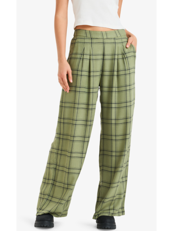 Great Influence - Pantalón holgado de franela para mujer