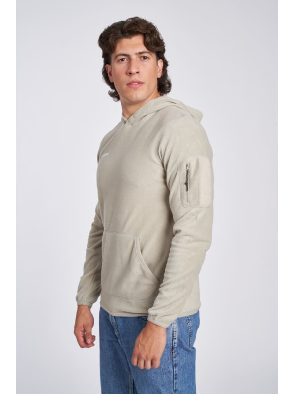 SUDADERA POLAR UMBRO FLEECE HOODIE BEIGE