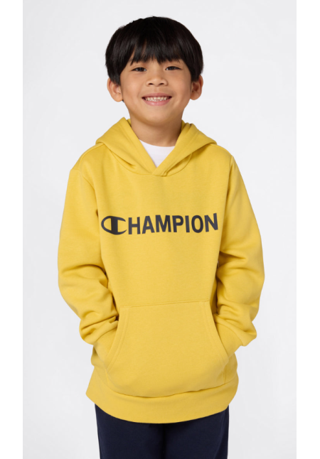 Sudadera Con Capucha Con Gráfico Para Niño Con Interior Afelpado Amarillo