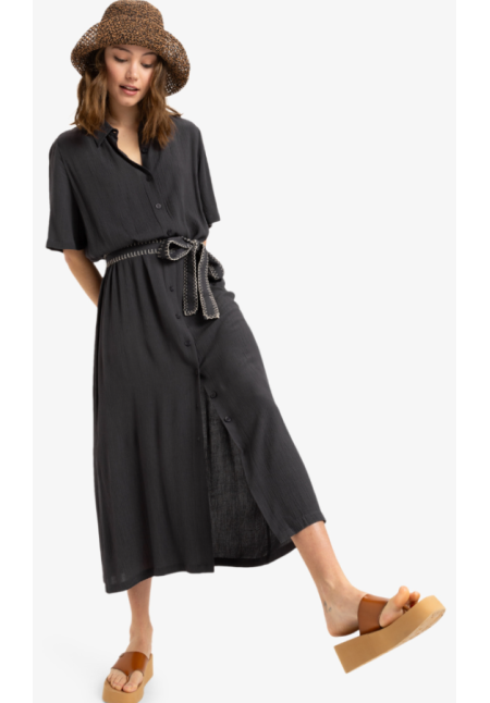 Island Escape - Vestido de Longitud Media para Mujer