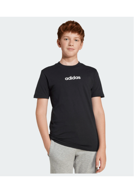 Camiseta Adidas J LIN TEE 160 BLACK/WHITE