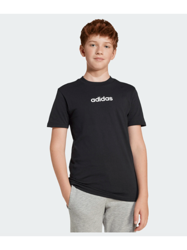 Camiseta Adidas J LIN TEE 160 BLACK/WHITE