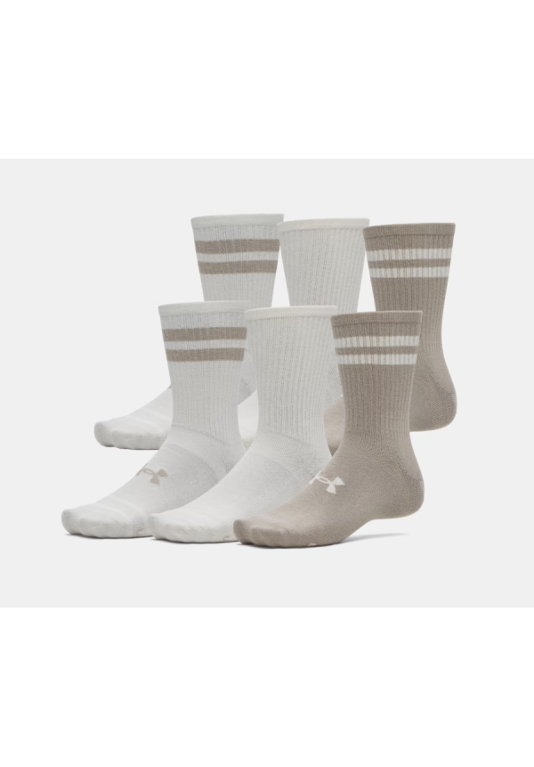 UA Essential Calcetines de caña media unisex - Paquete de 6