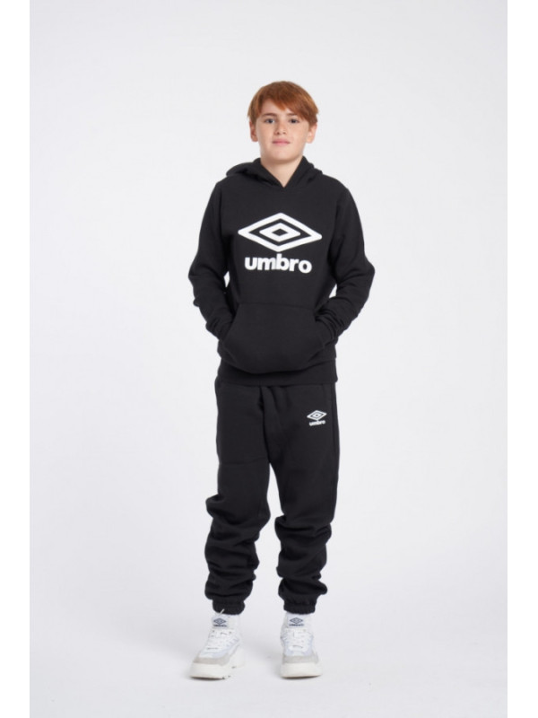 Sudadera Umbro Wardrobe Hoodie Large Logo Junior Black / White