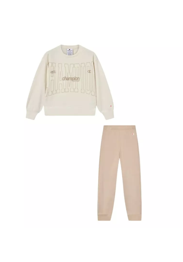 Chándal Champion Sweatsuits Niña Beige