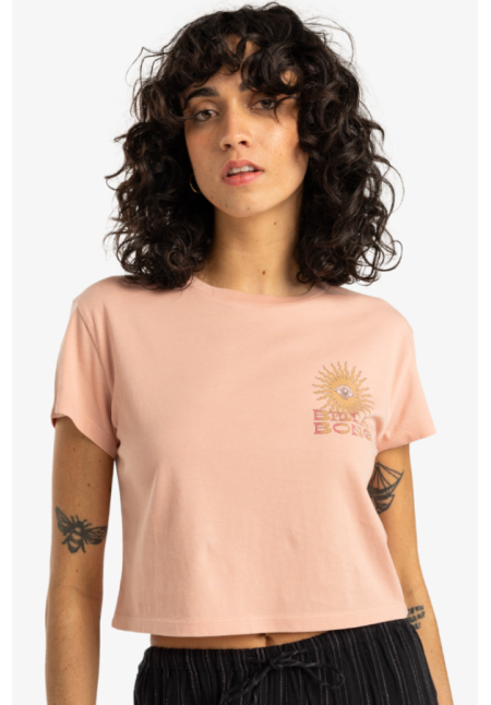 Vibes Around - Camiseta de manga corta para Mujer