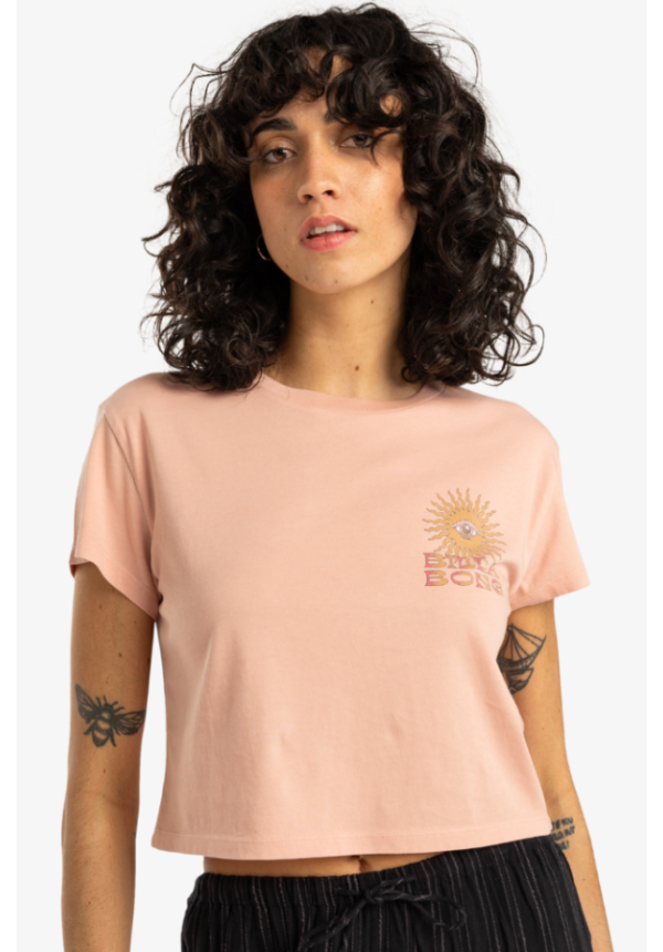 Vibes Around - Camiseta de manga corta para Mujer