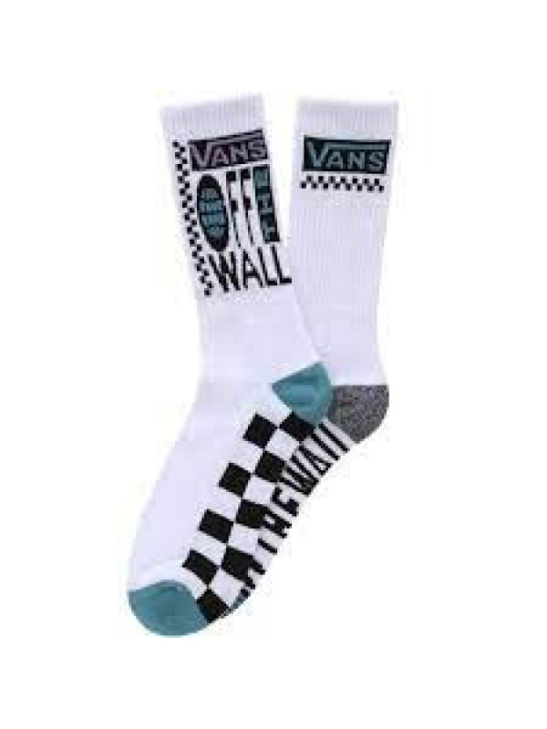 Vans Mens Global Stack 3 Pack Casual Sports Cushioned Crew Socks - White 8-12 UK