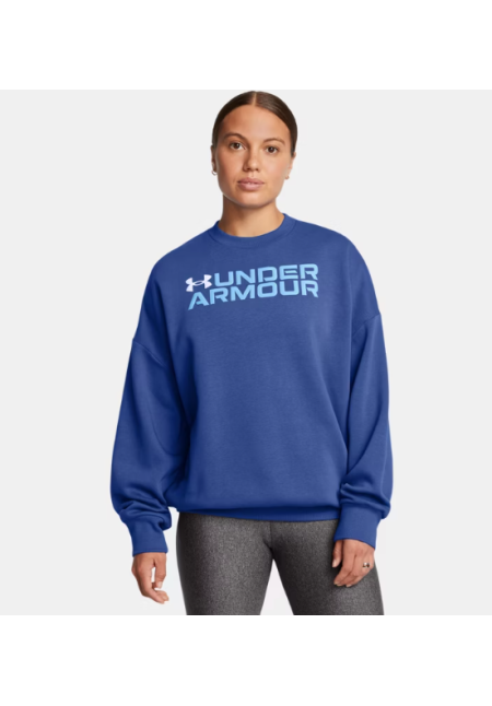 Sudadera UA Rival Fleece Wordmark Oversized Crew