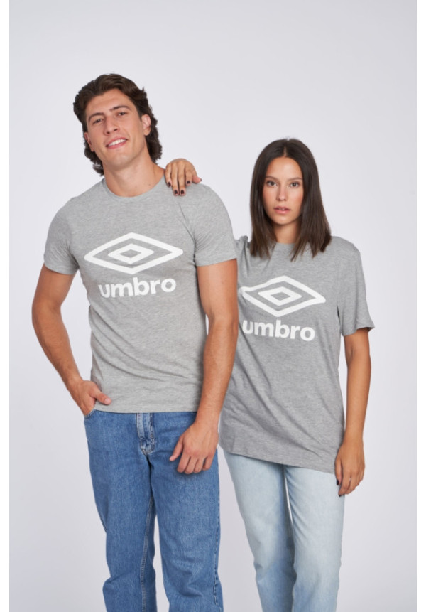 Camiseta Umbro Wardrobe Large Logo Grey / White / Grey