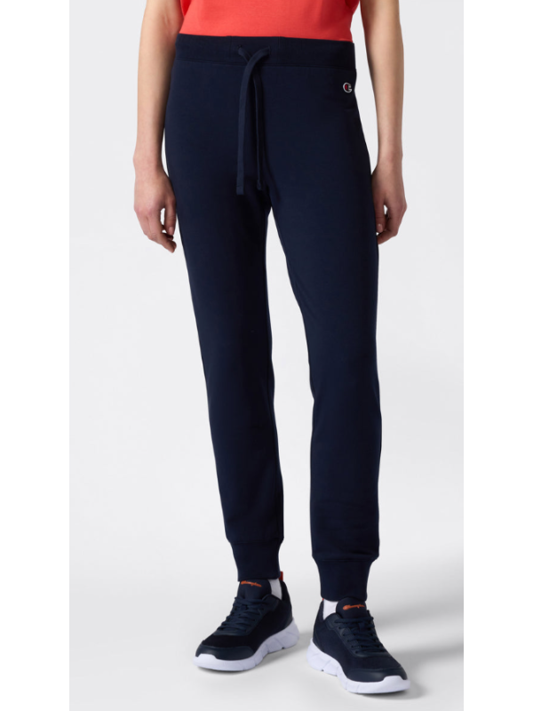 Joggers Elásticos Con Bajos De Canalé Con Interior Afelpado Icons Para Mujer Azul marino