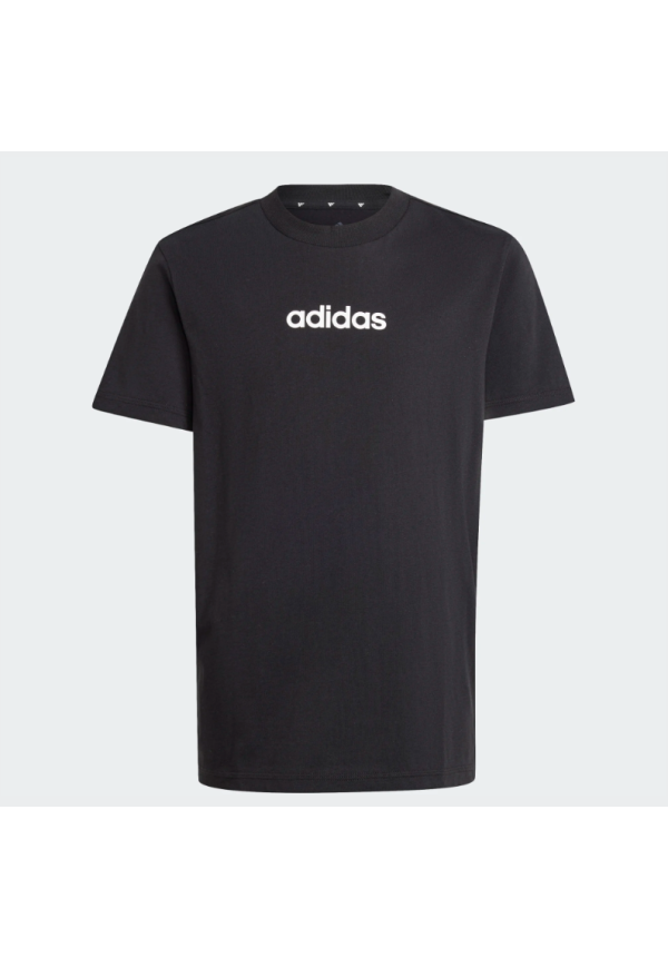 Camiseta Adidas J LIN TEE 160 BLACK/WHITE