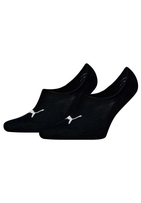 Puma Puma - Calcetines unisex de corte alto 2P, color negro