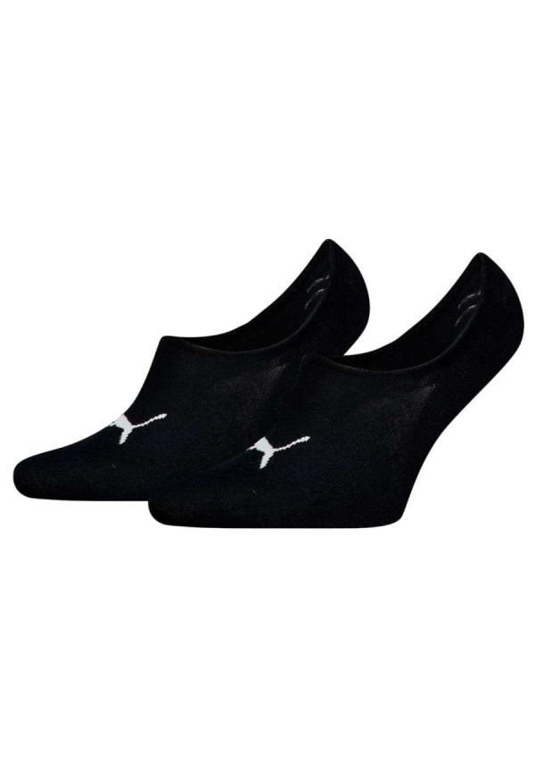 Puma Puma - Calcetines unisex de corte alto 2P, color negro