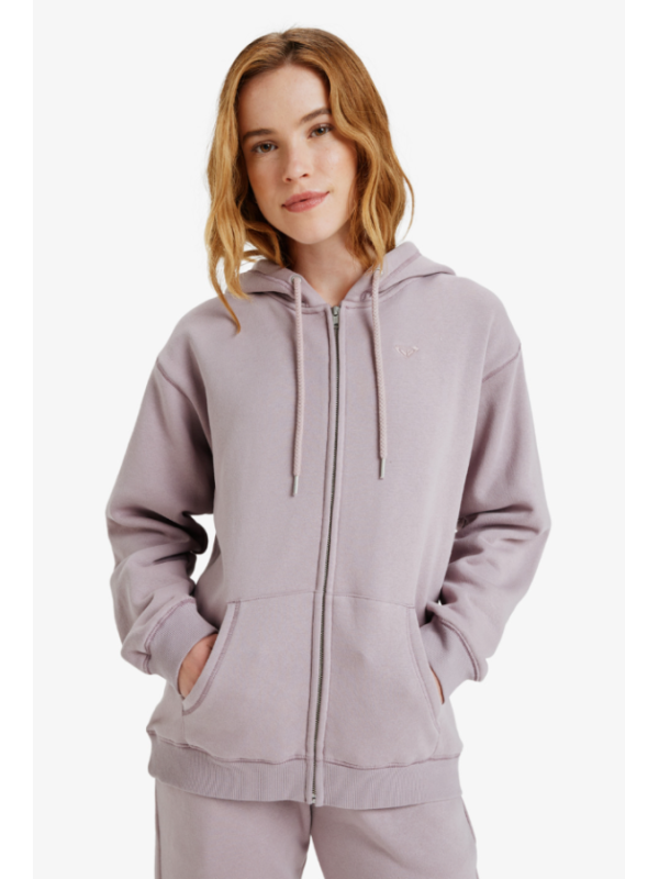 Surf Stoked Zipped Brushed - Sudadera con capucha y cremallera para mujer