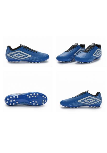 Bota de Fútbol Umbro Aurora II AG - Junior - Classic Blue / White / Black / Silver