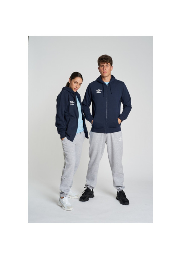 Pantalón Umbro Fleece Jogger Grey Marl / White