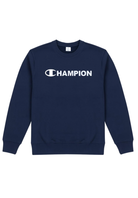 Sudadera con Cuello Redondo para Hombre con Gráficos e interior afelpado Azul Marino