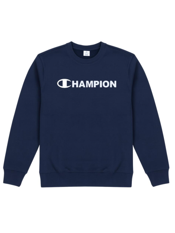 Sudadera con Cuello Redondo para Hombre con Gráficos e interior afelpado Azul Marino