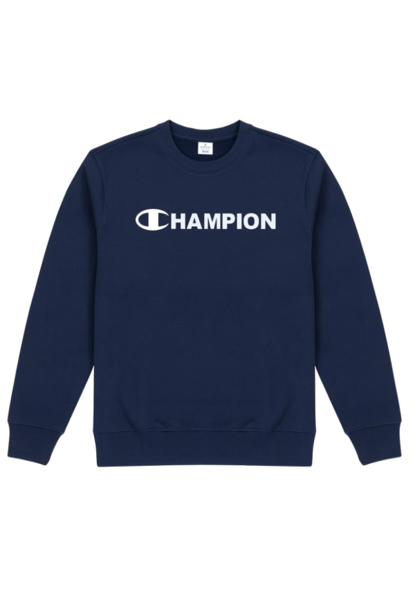 Sudadera con Cuello Redondo para Hombre con Gráficos e interior afelpado Azul Marino