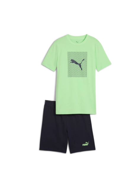 Conjunto Puma  LOGO LAB Tee and Shorts Set B