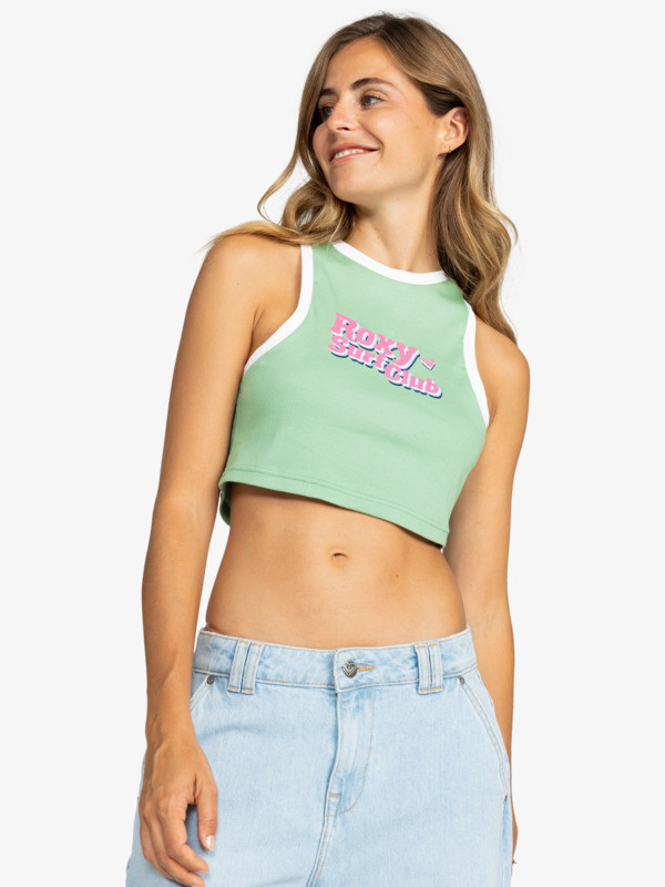 Surfs Life - Top Crop Sin Mangas para Mujer