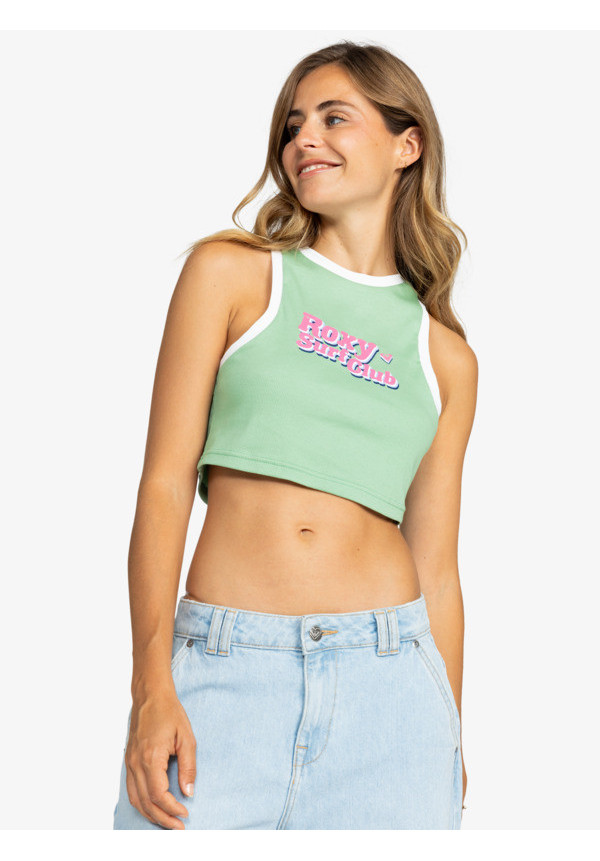 Surfs Life - Top Crop Sin Mangas para Mujer