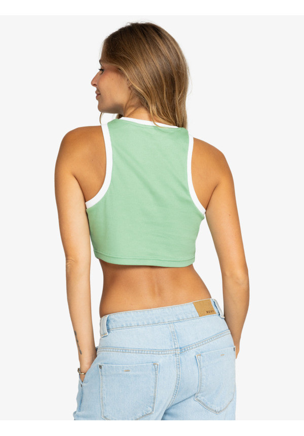 Surfs Life - Top Crop Sin Mangas para Mujer