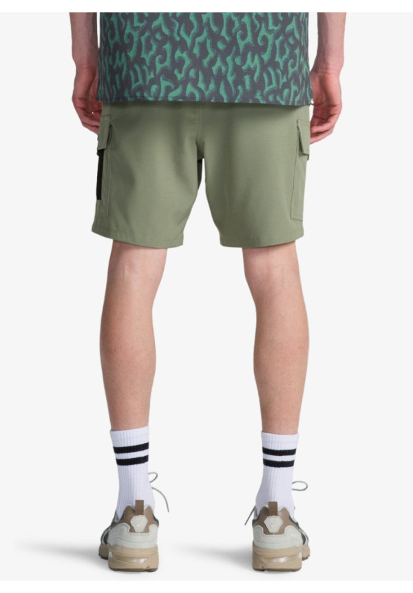 Surftrek Elastic Cargo Short de cintura elástica Verde Hombre