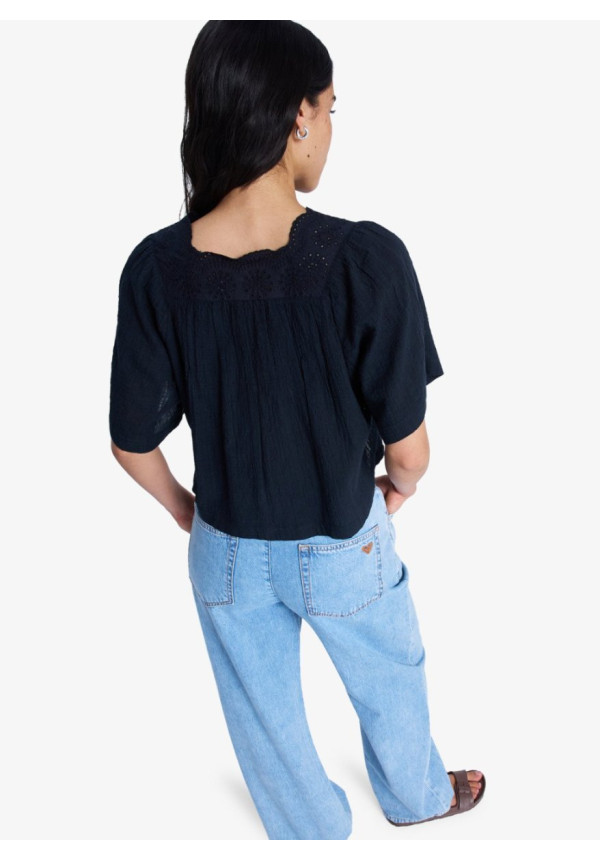 Paradise Lagoon - Blusa de manga corta para mujer