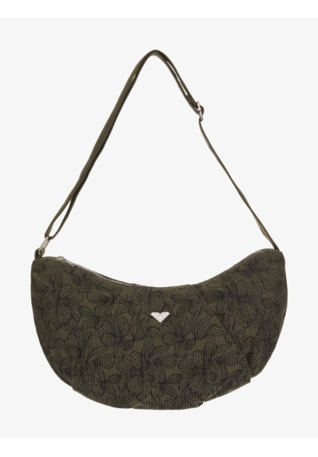 Neon Moon Printed Bolso bandolera de pana Verde Mujer