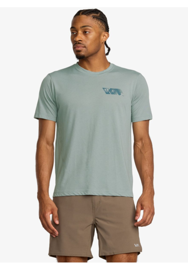 VA Blur Fill Camiseta de manga corta Azul hombre