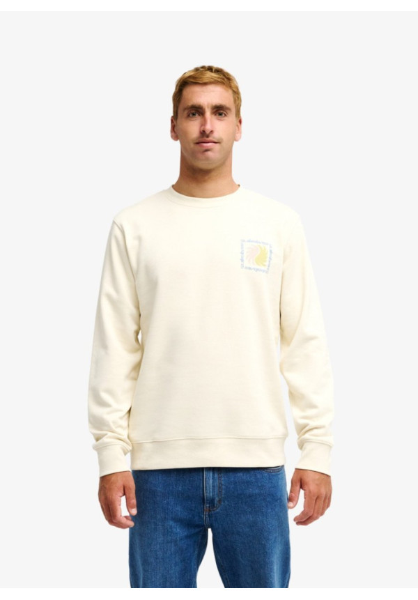 Vibes Sudadera de cuello redondo Blanco Hombre