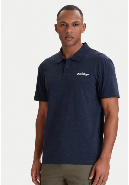 Stretch Polo Shirt in Dark Navy