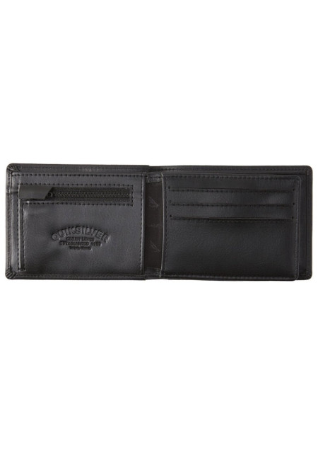 Mac Cartera de cuero de triple hoja Negro Hombre